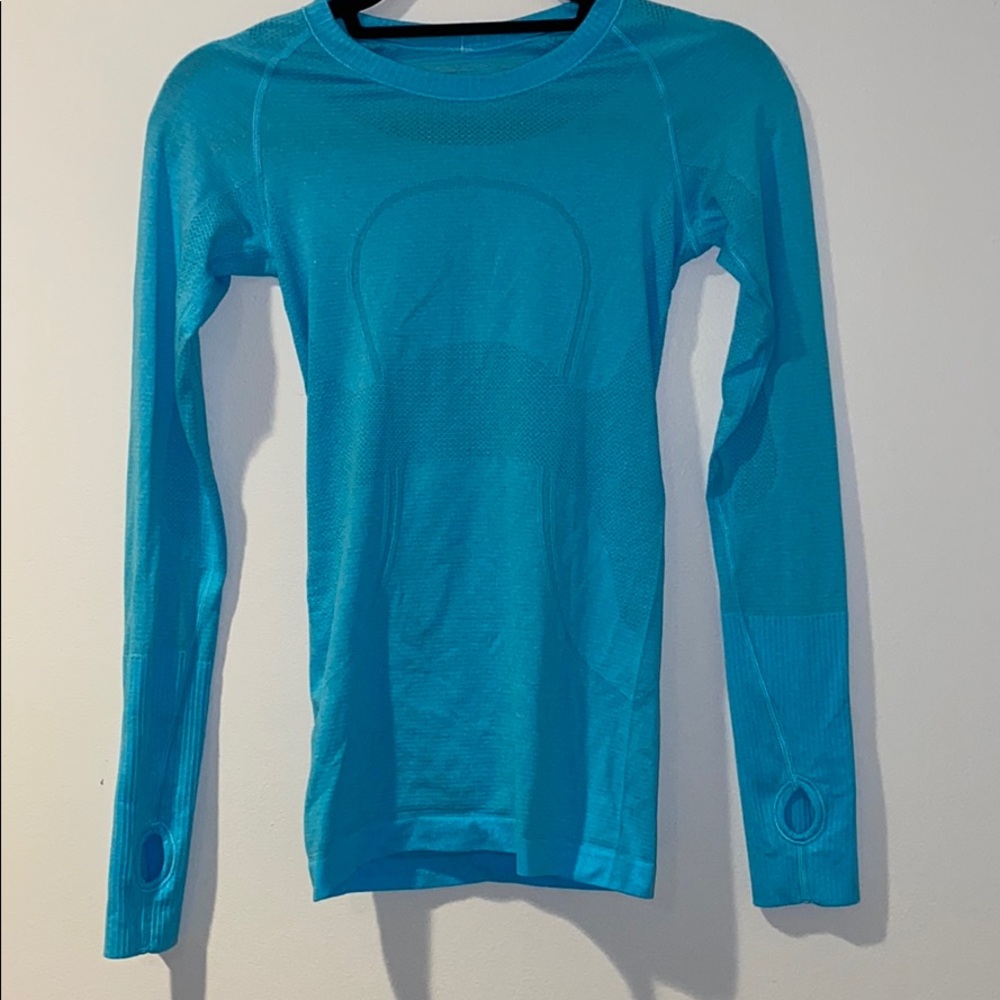 Light Blue Long Sleeve Lululemon Top